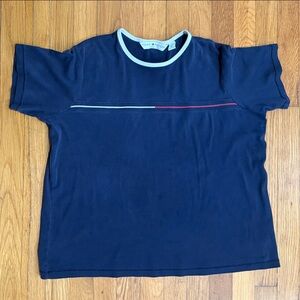 Tommy Hilfiger Navy Tee with Striped Accents